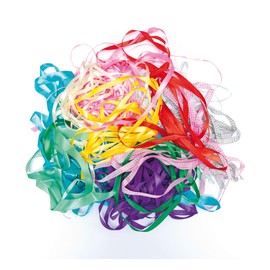 Baker Ross Ribbons, Assorted, 75g