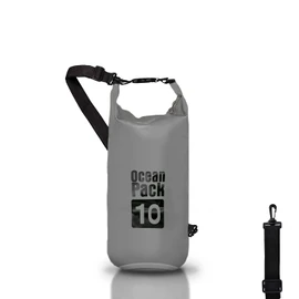 Dry Bag Waterproof Bag Sea 5L 10L 20L Waterproof Bag with Adjustable Shoulder Strap Waterproof Dry Bag/Sack Kayaking Boat Trip Canoe Fishing Rafting/Snowboarding, gray, Dry Bag