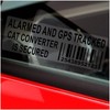 5 x Stickers CAT Catalytic Converter Secured Alarmed and GPS