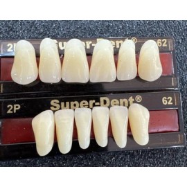 SuperDent Acrylic Resin False Teeth Super-Dent Anterior Upper- Lower Set A2/2P dentures