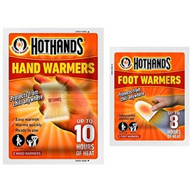 Combination Pack -Hot Hands Hand Warmers and Foot Warmers 6 Pairs of each