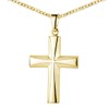 MATERIA by Matthias Wagner Cross Pendant 925 Silver Rhodium-Plated or