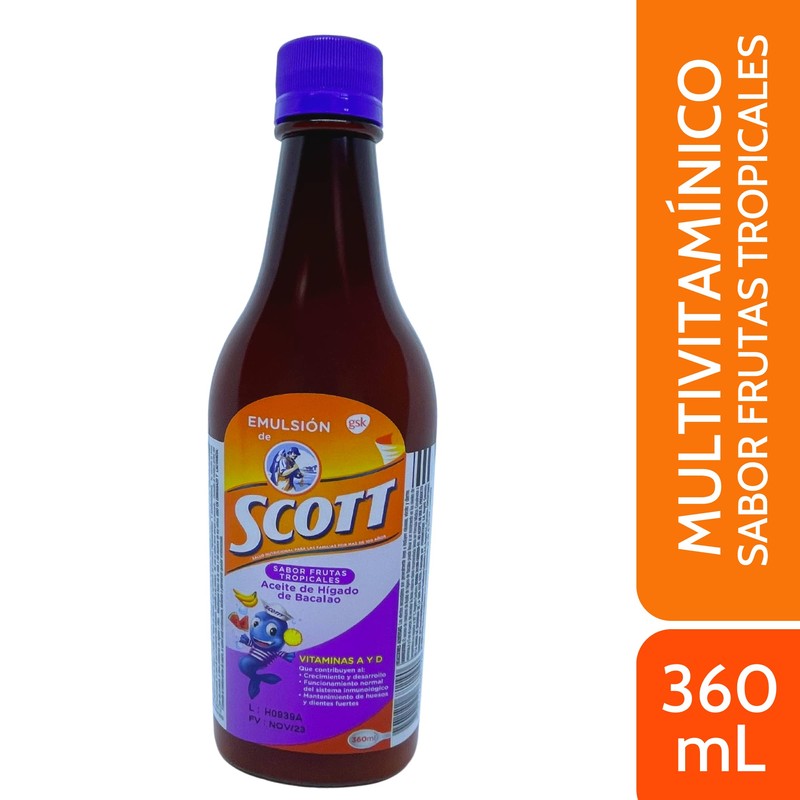 Emulsion de Scott Frutas Tropicales (tropical fruit) (360 ml)