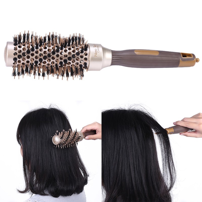 Anti Static Nano Ceramic Ionic Hair Styling Comb with Retractable