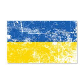 CafePress Stand with Ukraine Wall Decal 20x12 Wall Decal, Vinyl Wall Peel, Reusable Wall Cling
