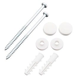 SG Store 2 Sets Toilet Bidet Anchor Bolts Set Toilet Mounting Screws with Plastic Washers Toilet Fixing Pin Toilet Mounting Accessories