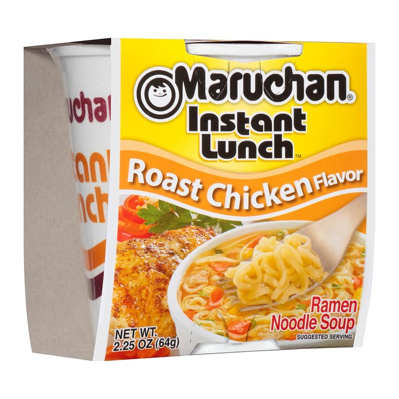 Maruchan Instant Lunch Roast Chicken, Ramen Noodle Soup, Microwaveable Meal,
