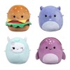 Micromallows SQMM0066-4-Pack Super Soft Mini Squishmallows 6.5cm Plush Figures
