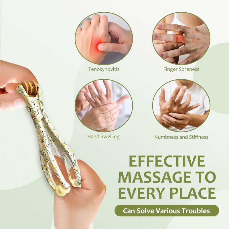2 Finger Flow Arthrose Massage, Arthrose Finger Handmassagegerät,Lindert Fingerschmerzen und