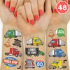 xo, Fetti Truck Car Party Temporary Tattoos - 48 Silver