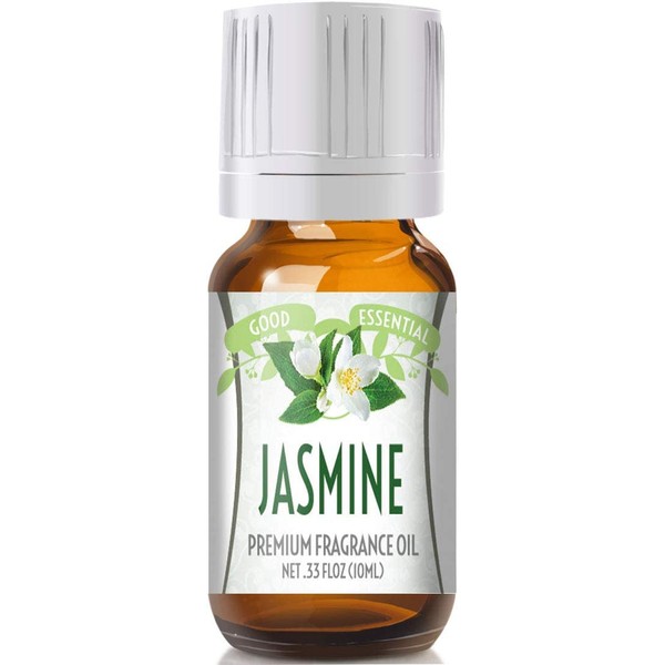 Jasmine Scented Oil by Good Essential (Premium Grade Fragrance Oil) - Perfect for Aromatherapy, Soaps, Candles, Slime, Lotions, and More!