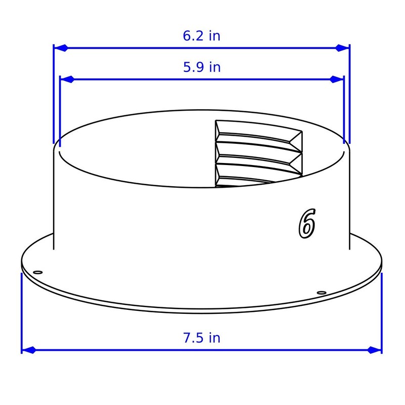 intulon Portable A/C AC Air Conditioner Exhaust Hose Flange Wall