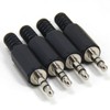 Ancable Replacement 4-Pack TRS Male Plug 3 Pole 1/8" 3.5mm
