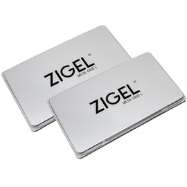 2 Pack Metal Case Stamp Pad Large Size, Purple Color - Size: 3" x 6" - Choose from 15 Ink Colors