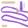 sourcing map 25 Yards Pom Pom Trim Ribbon, 0.5" Wide