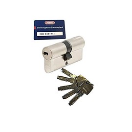 ABUS EC660 Profile Double Cylinder Length (a/b) 40/65 mm (c = 105 mm) with 5 Keys with Security Card