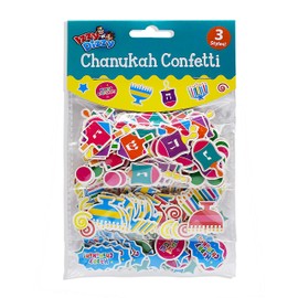 Hanukkah Confetti - 3 Styles: Menorahs, Dreidels and Happy Confetti - Hanukkah Party Decorations and Supplies by Izzy 'n' Dizzy