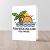 CafePress Delaware Fenwick Island Greeting Cards Folded Greeting Cards (10-pack)