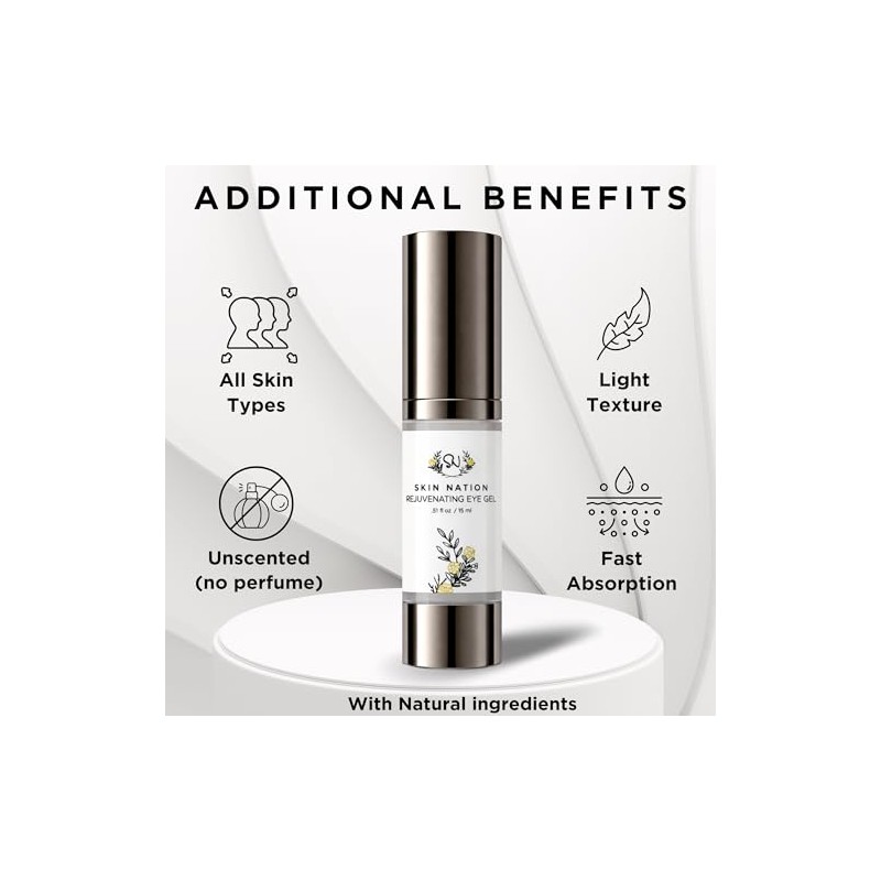 Rejuvenating Eye Crème, Creating a Youthful Glow w/Anti-Aging Organic +