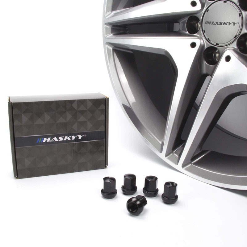 20 Aluminium Black Wheel Nuts Suitable for Original Alloy Wheels