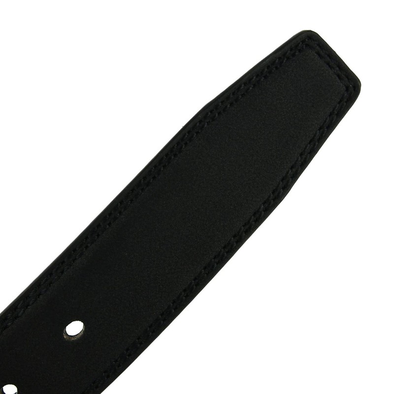 Lancetti, Men's Belt PU Exterior Leather Lining Can be Shortened