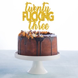 Veinte – Decoración para tartas de cumpleaños de 23 años de edad, decoraciones para fiestas de cumpleaños y aniversarios – 23 cumpleaños para adultos