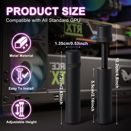 MonyCzrx Graphics Card GPU Brace Support Adjustable Video Card Stand GPU Holder Graphics Card Support