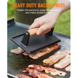 homenote Griddle Accessories for Blackstone, Commercial Grade 12 Inch Heavy Duty Round Melting Dome with Cast Iron Smash Burger Press Perfect for Flat Top Hibachi Grill Indoor Outdoor