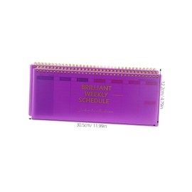 TEHAUX Weekly Planner Notepad Tear-Off Sheets Purple Daily Scheduler for Appointments to-do List Habit Tracking for Home School and Office Use