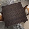 SPLINDO Wood Grain Square Table Cloth Fitted Tablecloth Cover Dark