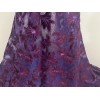 wowfabric4less123 PURPLE Sequins Embroidery Velvet Lace Fabric 50” Wide Sold