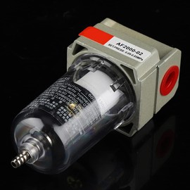 Reemplazo AF2000-02, Filtro de Aire de Partículas de 1/4 Pulgadas, Compresor, Limpiador de Trampa de Humedad de Agua para Diversos Entornos de Instalación