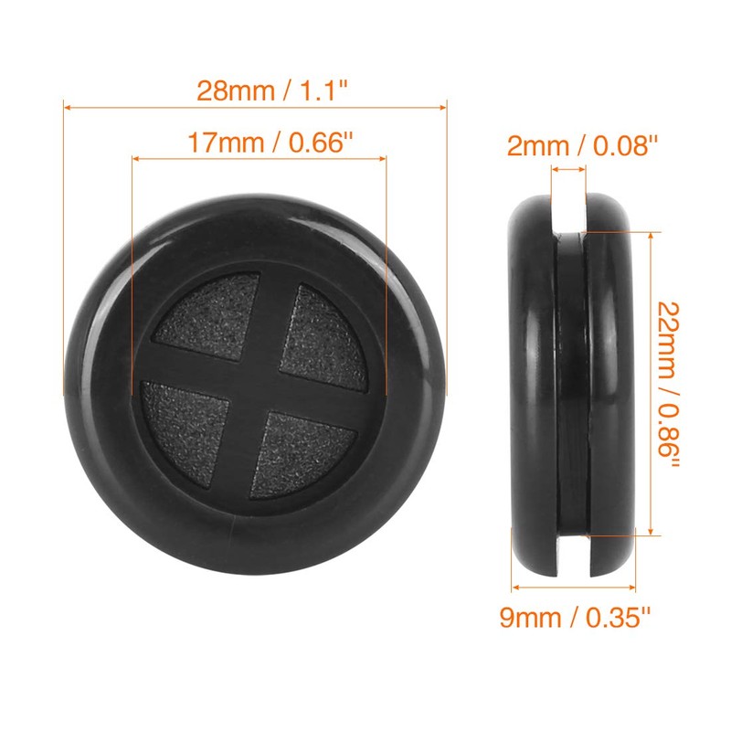 X AUTOHAUX 22 mm Rubber Grommet Double-Sided Cable Protector Electric