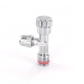 DL-pro Angle Valve 1/2 Inch x 10 mm Angle Regulating Valve Self-Sealing Water Valve for Tap Sink Kitchen Bathroom Chrome-Plated Brass