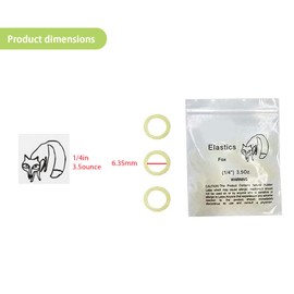 NIYATA 300pcs Orthodontic Elastic Straps Rubber Elastic Orthodontics Dental Care Dentistry