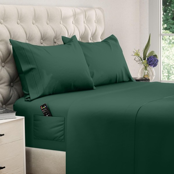 DREAMCARE Queen Size Sheets - Cooling Bed Sheets - 4pcs