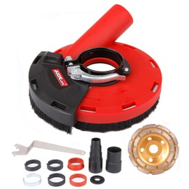 Aidelife Surface Grinding Dust Shroud for Angle Grinders 115mm/125mm+Diamond Grinding Cup Wheel 125mm