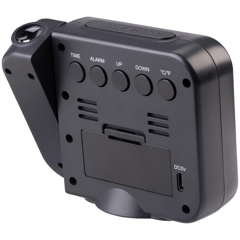 infactory Alarm Clock: Projection Alarm Clock with VA Colour Display,