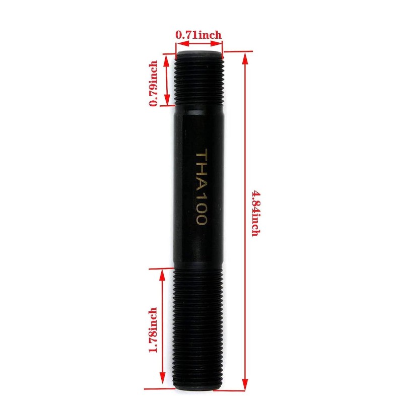 kaixin3662 THA100 Long English Knock Out Punch Draw Stud 3/4"-16