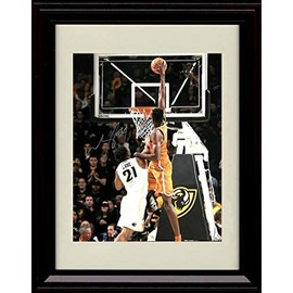 Mo Bamba - Slam Dunk - Autograph Replica Print - Texas - Framed 8x10