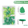 Leaves Push Pins, 50 Pcs Green Leaf Thumb Tacks Decorative