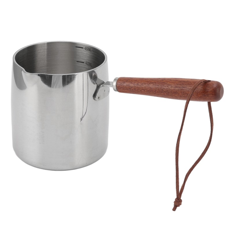 450ML Stainless Steel Butter Warmer Mini Butter Coffee Milk Pot