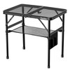 Thallike Portable Folding Grill Table, 2X1.3 FT Camping Picnic Table,