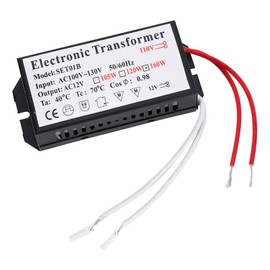 110V to 12V Electronic Transformer Voltage Converter Smart Power Supply Driver Full Power Stable Output Support Dimming Segmentation Remote Control Ultra Thin Shell Case (160W)