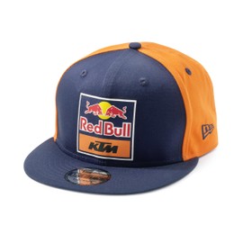 KTM Red Bull Replica Team Flat Cap, Blue/Orange, One Size