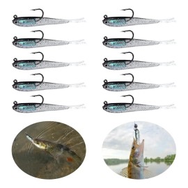 10 Señuelos Swimbait Para Pesca Suave Engaños Lobina Y Más
