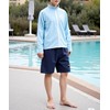 Rusty 964463 Kids Rash Guard, Stand Collar, Smile, Back Print,