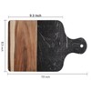 Coloch Marble and Acacia Wood Cutting Board, Black Charcuterie Chopping