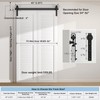 BONIKLUBA 40" Bi-Folding Sliding Barn Door Hardware Track Kit,Smoothly&Quietly,Side Mounted