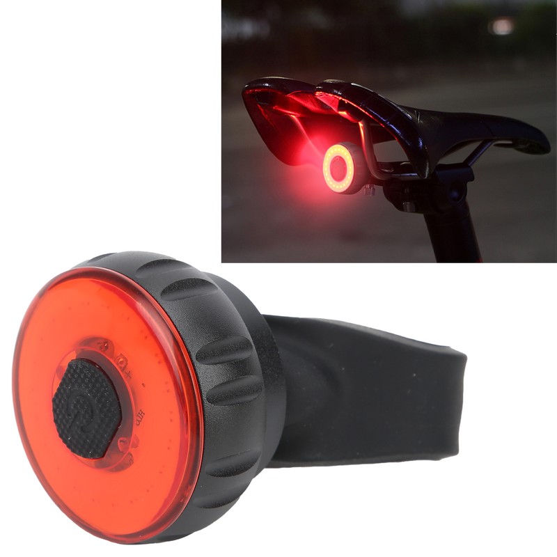Bike Tail Light USB Rechargeable IPX6 Waterproof 6 Adjustable Modes
